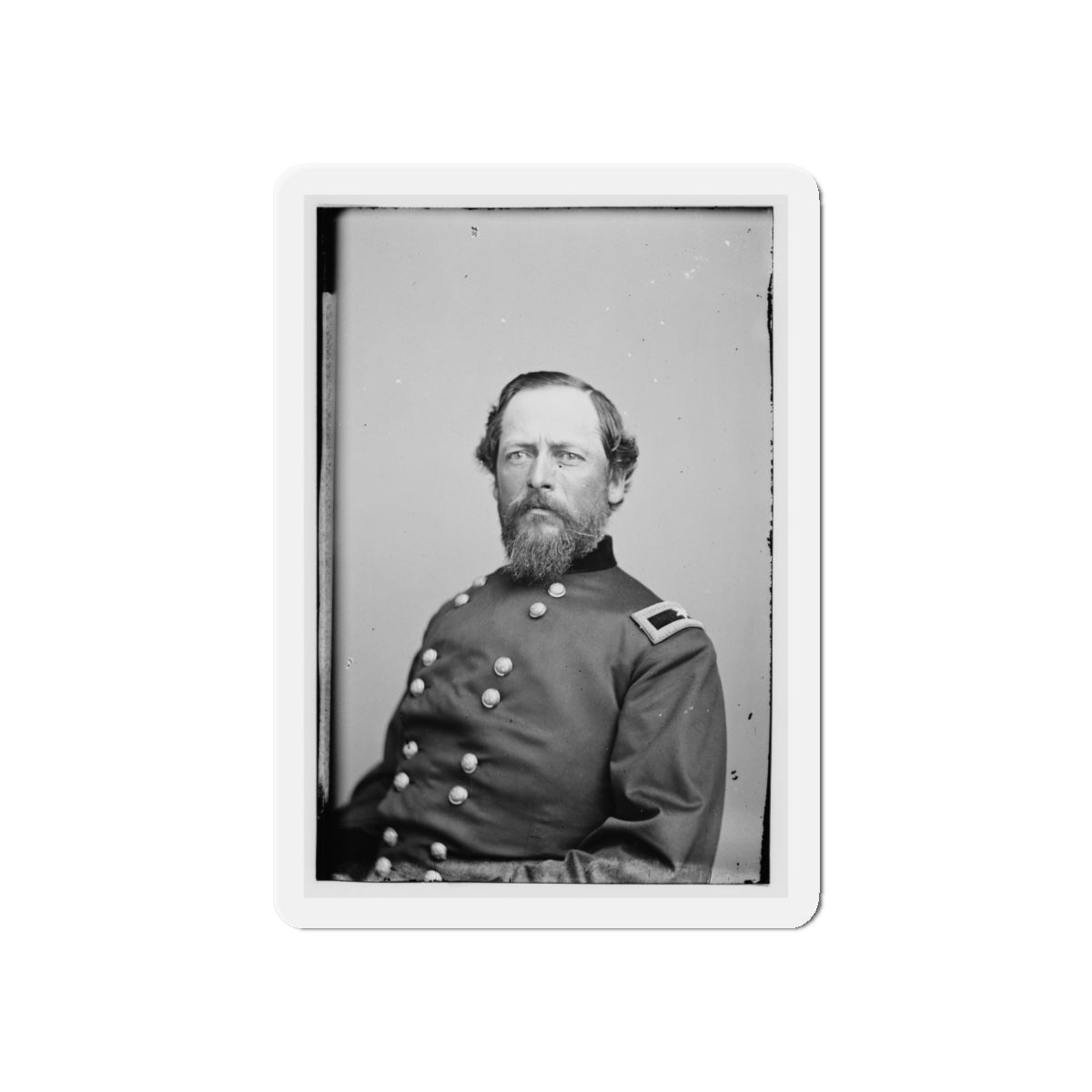 Portrait Of Brig. Gen. Samuel Kosciuzko Zook, Officer Of The Federal Army (U.S. Civil War) Refrigerator Magnet-6 × 6"-The Sticker Space