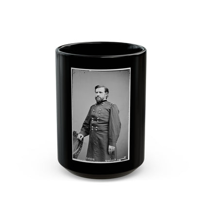 Portrait Of Brig. Gen. Thomas Ewing, Jr., Officer Of The Federal Army (U.S. Civil War) Black Coffee Mug-15oz-The Sticker Space