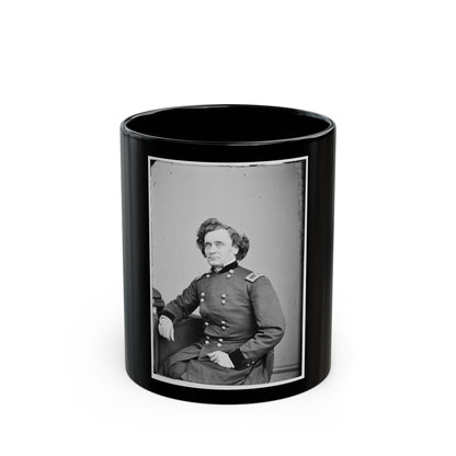 Portrait Of Brig. Gen. Thomas W. Sherman, Officer Of The Federal Army (U.S. Civil War) Black Coffee Mug-11oz-The Sticker Space