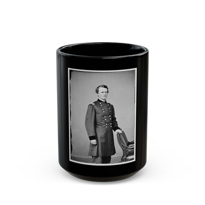 Portrait Of Brig. Gen. Wesley Merritt, Officer Of The Federal Army (U.S. Civil War) Black Coffee Mug-15oz-The Sticker Space