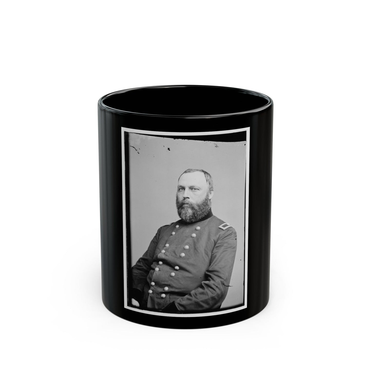 Portrait Of Brig. Gen. William A. Hammond, Surgeon-General, Officer Of The Federal Army (U.S. Civil War) Black Coffee Mug-11oz-The Sticker Space