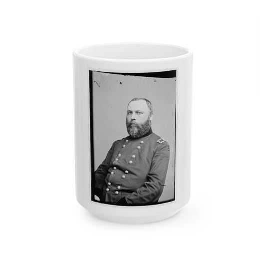 Portrait Of Brig. Gen. William A. Hammond, Surgeon-General, Officer Of The Federal Army (U.S. Civil War) White Coffee Mug-15oz-The Sticker Space