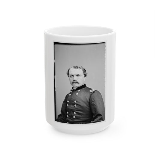 Portrait Of Brig. Gen. William W. Averell, Officer Of The Federal Army (U.S. Civil War) White Coffee Mug-15oz-The Sticker Space