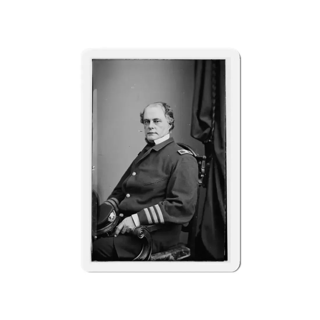 Portrait Of Capt. John Rodgers, Officer Of The Federal Navy (Commodore From June 17, 1863) (U.S. Civil War) Refrigerator Magnet - The Sticker Space