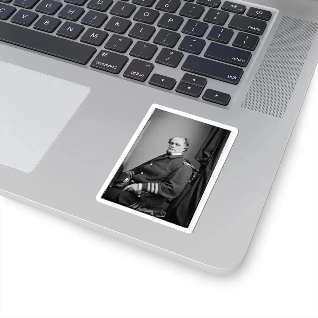 Portrait of Capt. John Rodgers, Officer of the Federal Navy (Commodore From June 17, 1863) (U.S. Civil War) STICKER Vinyl Kiss-Cut Decal - The Sticker Space