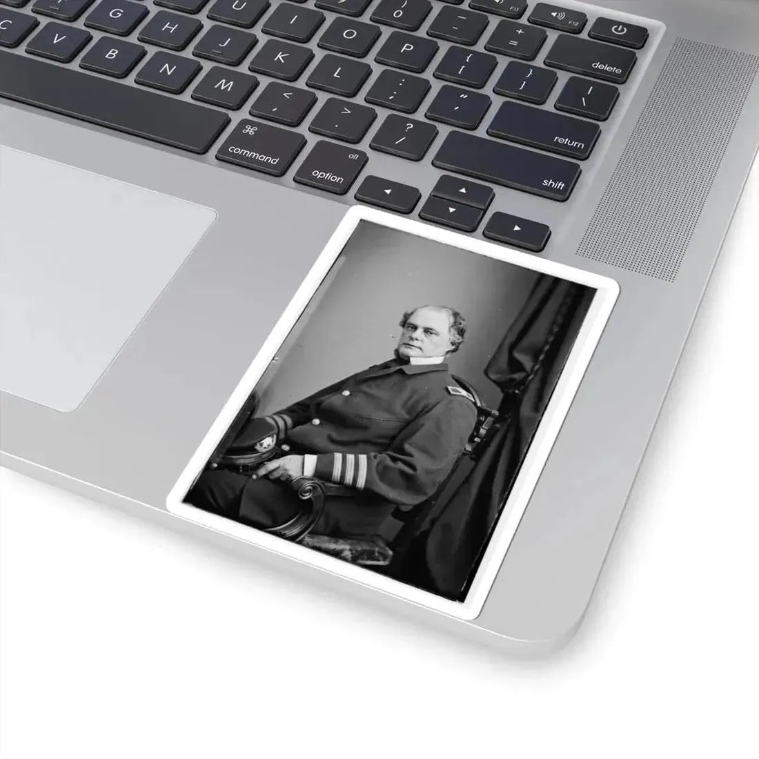 Portrait of Capt. John Rodgers, Officer of the Federal Navy (Commodore From June 17, 1863) (U.S. Civil War) STICKER Vinyl Kiss-Cut Decal - The Sticker Space