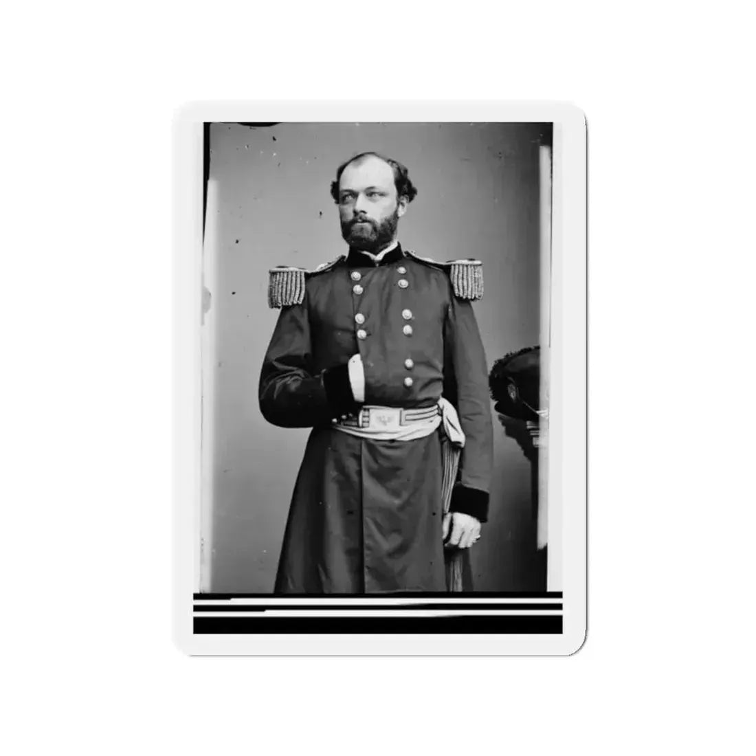 Portrait Of Capt. Quincy A. Gillmore, Officer Of The Federal Army (Maj. Gen. From July 10, 1863) (U.S. Civil War) Refrigerator Magnet 2 Inch - The Sticker Space