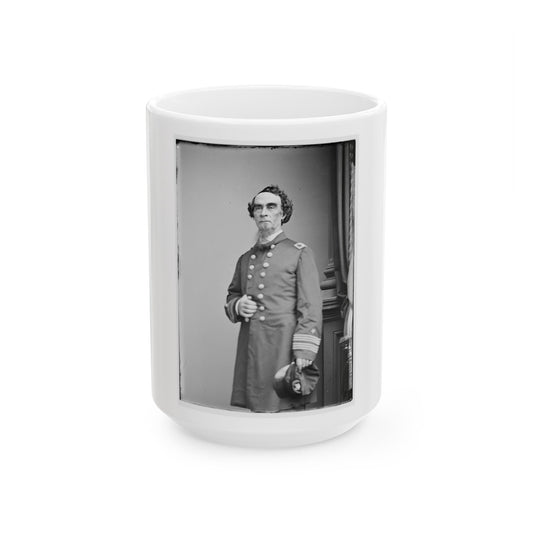 Portrait Of Capt. Henry Walke, Officer Of The Federal Navy (U.S. Civil War) White Coffee Mug-15oz-The Sticker Space