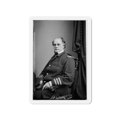 Portrait Of Capt. John Rodgers, Officer Of The Federal Navy (Commodore From June 17, 1863) (U.S. Civil War) Refrigerator Magnet-3" x 3"-The Sticker Space