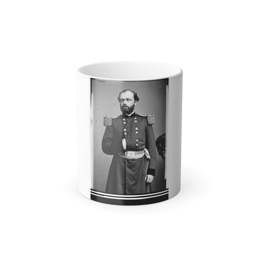 Portrait of Capt. Quincy A. Gillmore, Officer of the Federal Army (Maj. Gen. From July 10, 1863) (U.S. Civil War) Color Morphing Mug 11oz-11oz-The Sticker Space
