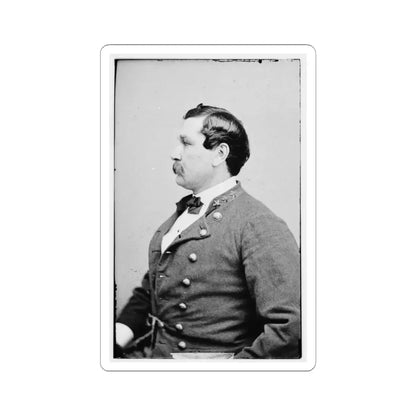 Portrait of Col. Harry Gilmore, Officer of the Confederate Army (U.S. Civil War) STICKER Vinyl Kiss-Cut Decal 3 Inch White - The Sticker Space