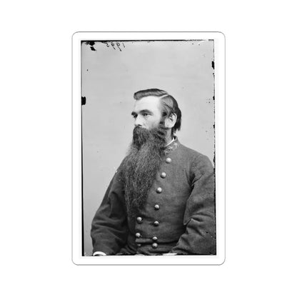 Portrait of Col. John S. Green, Officer of the Confederate Army (U.S. Civil War) STICKER Vinyl Kiss-Cut Decal 4 Inch White - The Sticker Space