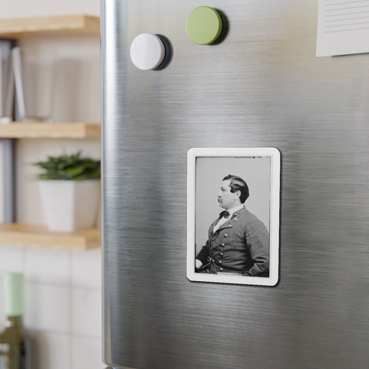 Portrait Of Col. Harry Gilmore, Officer Of The Confederate Army (U.S. Civil War) Refrigerator Magnet-The Sticker Space