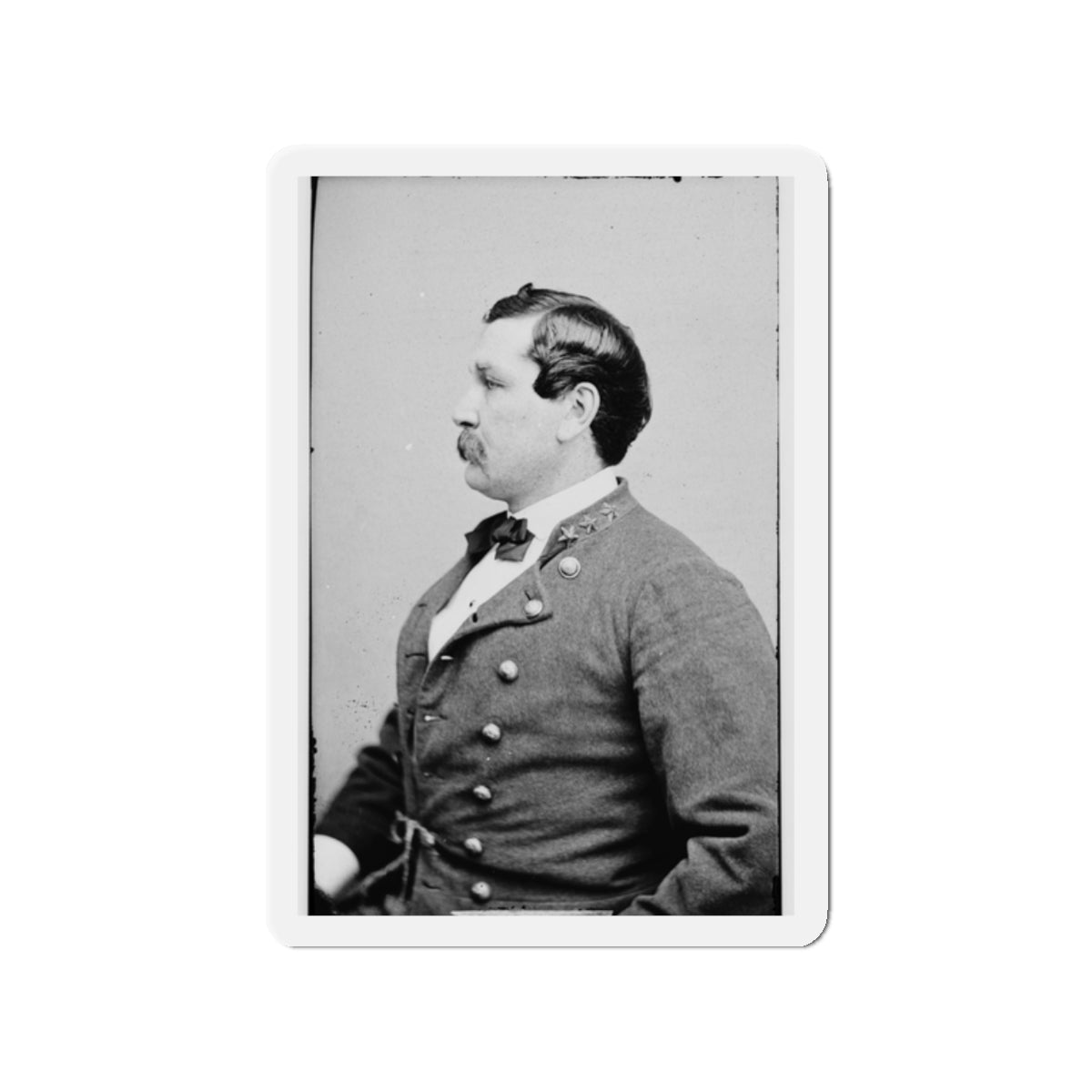 Portrait Of Col. Harry Gilmore, Officer Of The Confederate Army (U.S. Civil War) Refrigerator Magnet-2" x 2"-The Sticker Space