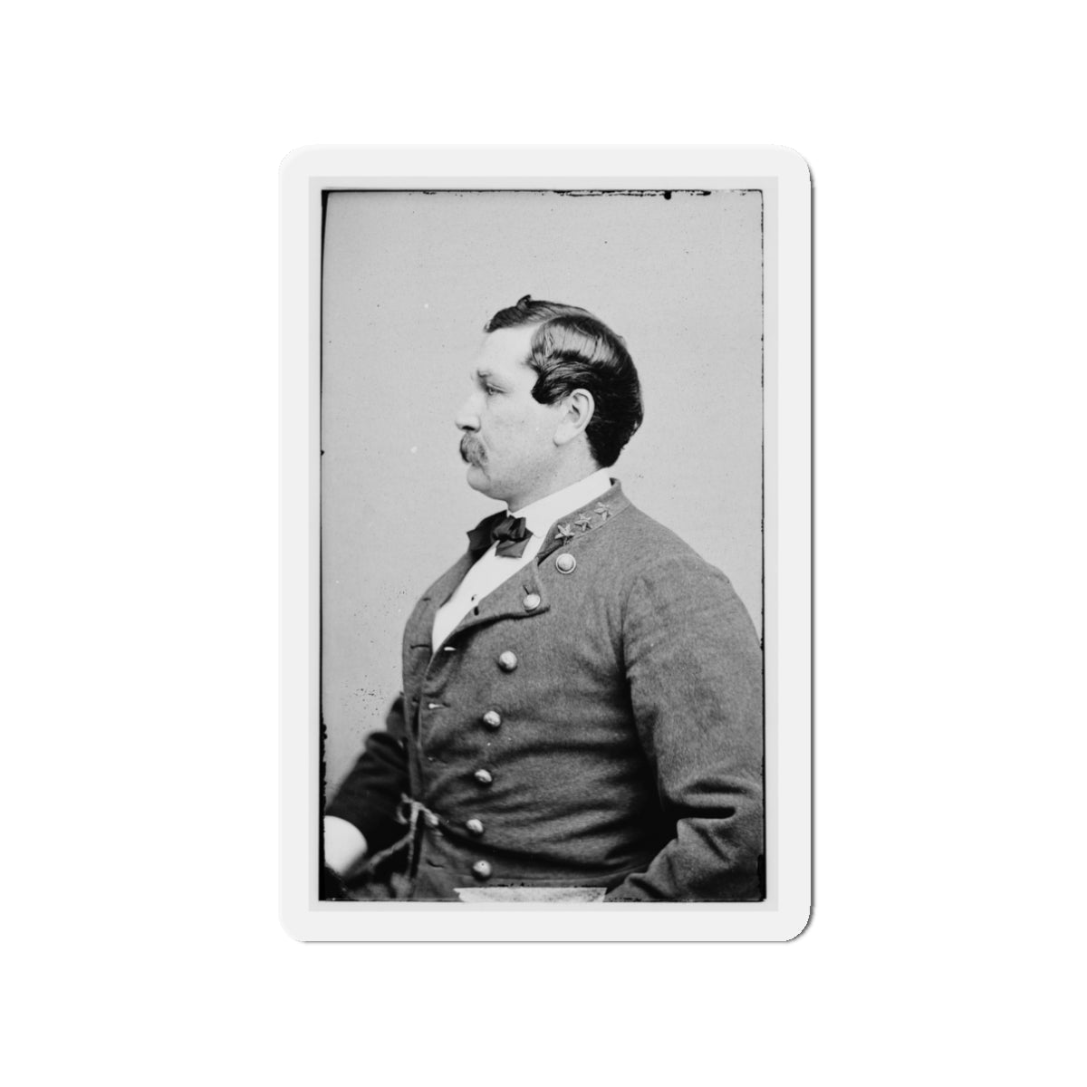 Portrait Of Col. Harry Gilmore, Officer Of The Confederate Army (U.S. Civil War) Refrigerator Magnet-3" x 3"-The Sticker Space