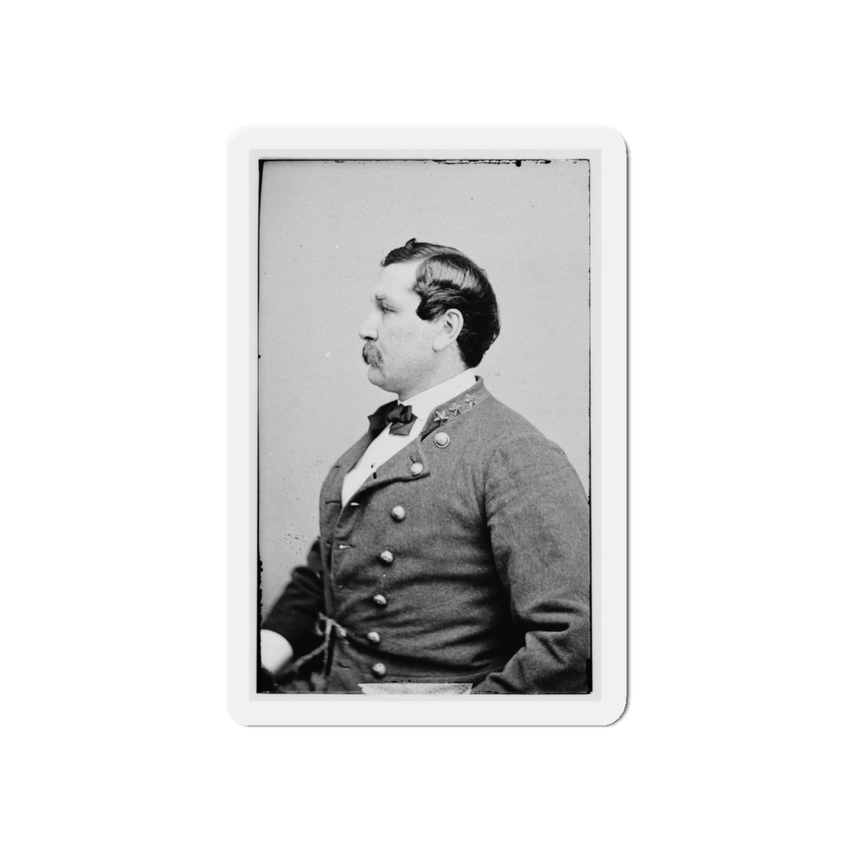 Portrait Of Col. Harry Gilmore, Officer Of The Confederate Army (U.S. Civil War) Refrigerator Magnet-5" x 5"-The Sticker Space