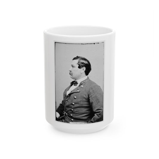 Portrait Of Col. Harry Gilmore, Officer Of The Confederate Army (U.S. Civil War) White Coffee Mug-15oz-The Sticker Space