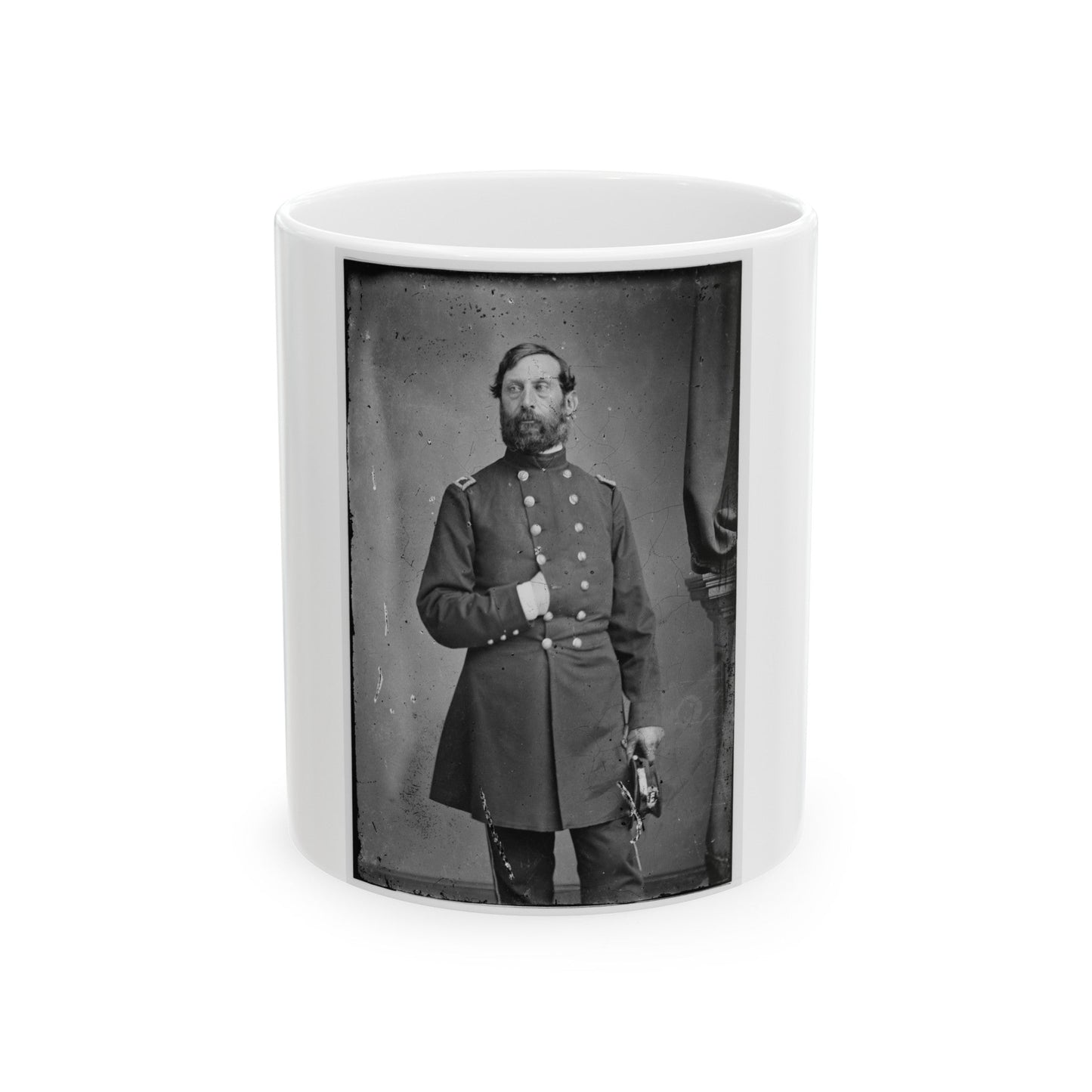 Portrait Of Col. Henry J. Hunt, Officer Of The Federal Army (Maj. Gen. From July 6, 1863) (U.S. Civil War) White Coffee Mug