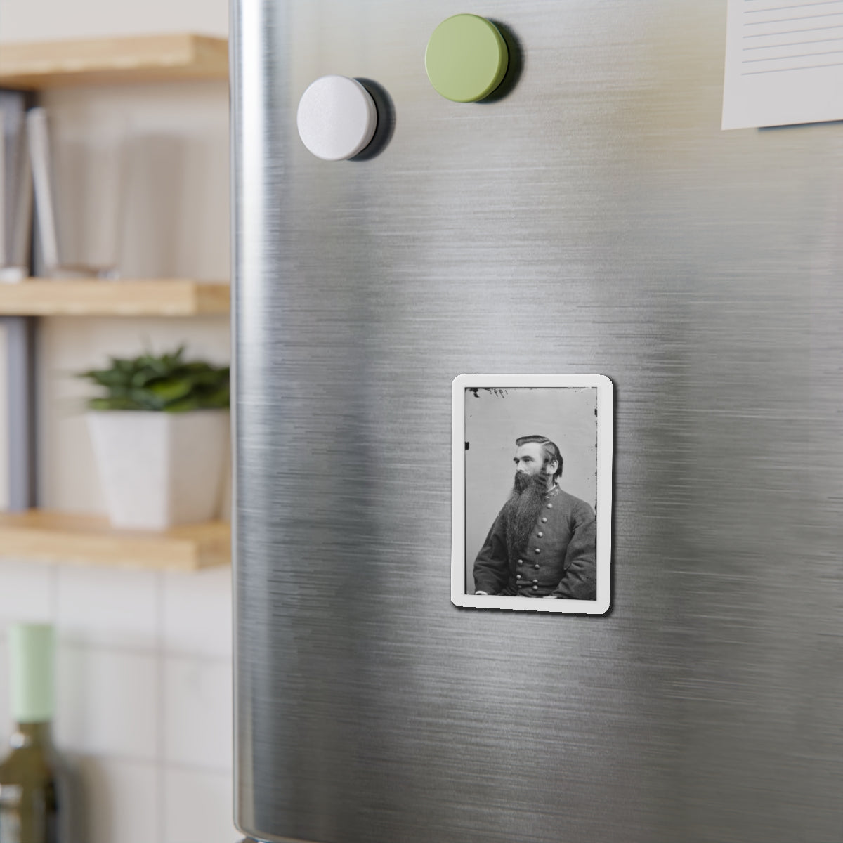 Portrait Of Col. John S. Green, Officer Of The Confederate Army (U.S. Civil War) Refrigerator Magnet-The Sticker Space