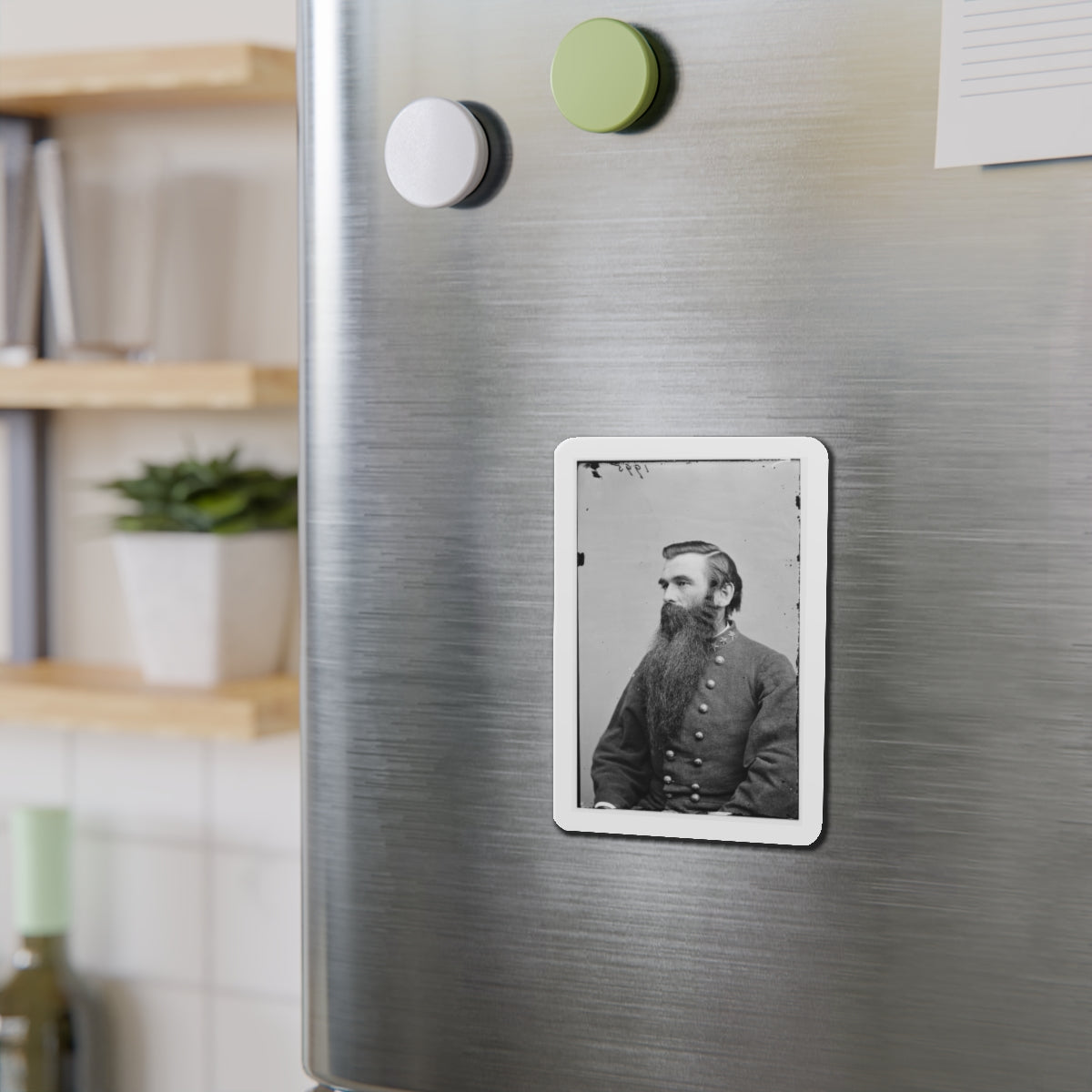 Portrait Of Col. John S. Green, Officer Of The Confederate Army (U.S. Civil War) Refrigerator Magnet-The Sticker Space