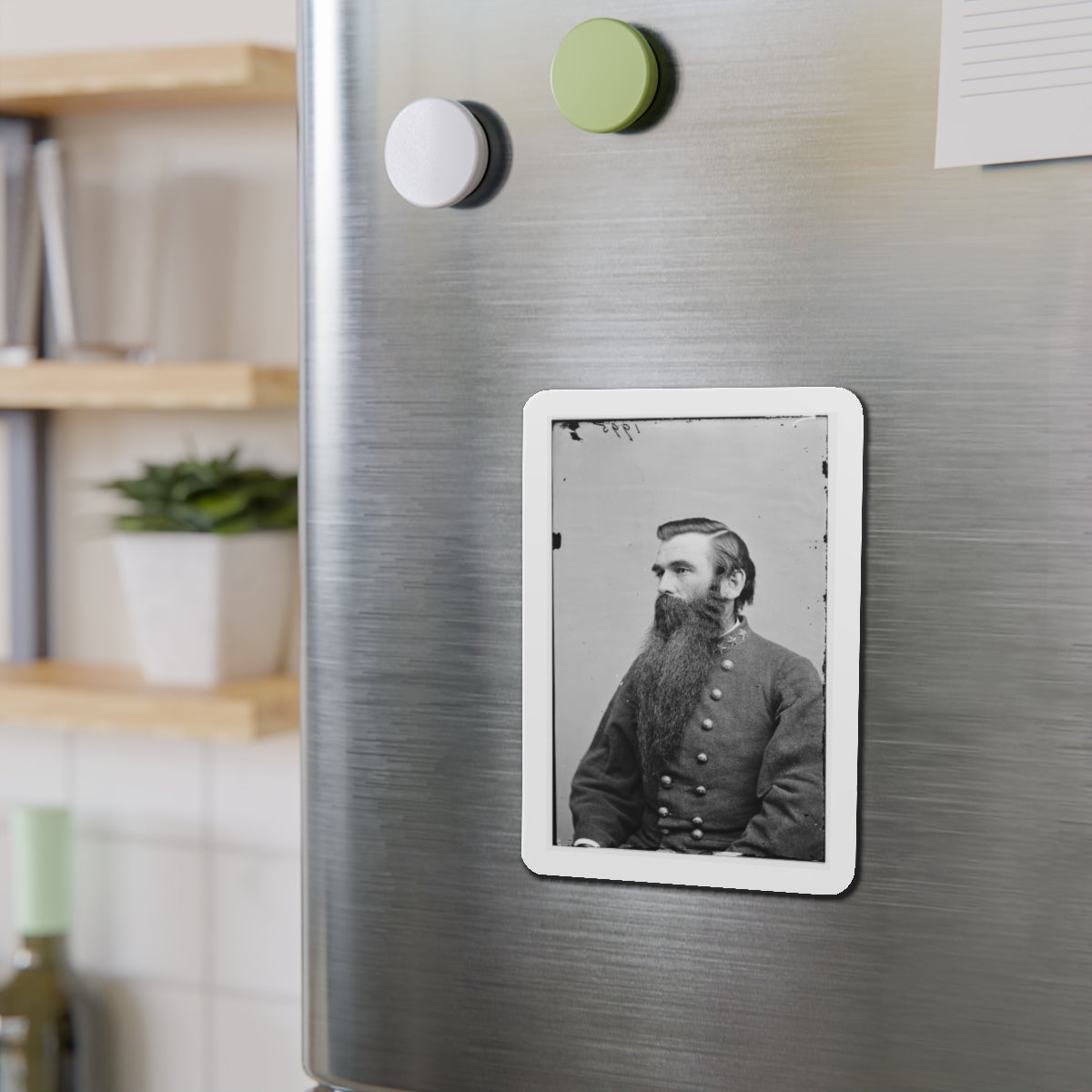 Portrait Of Col. John S. Green, Officer Of The Confederate Army (U.S. Civil War) Refrigerator Magnet-The Sticker Space