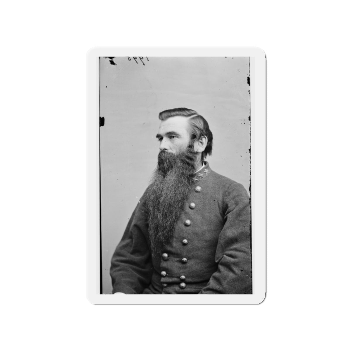 Portrait Of Col. John S. Green, Officer Of The Confederate Army (U.S. Civil War) Refrigerator Magnet-2" x 2"-The Sticker Space