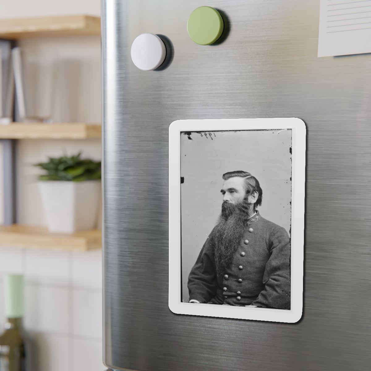 Portrait Of Col. John S. Green, Officer Of The Confederate Army (U.S. Civil War) Refrigerator Magnet-The Sticker Space