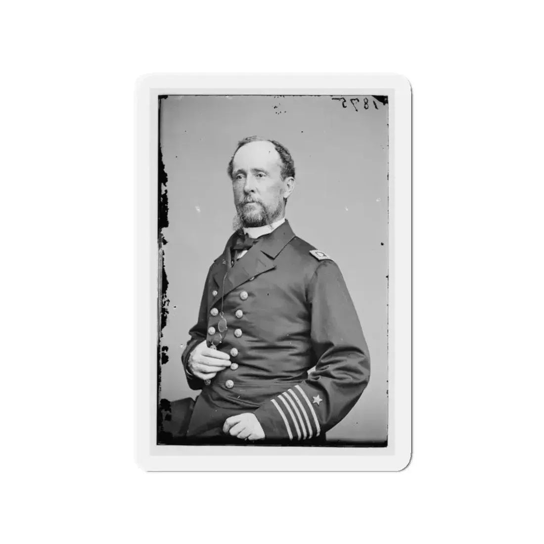 Portrait Of Commander C. R. Perry Rodgers, Officer Of The Federal Navy (U.S. Civil War) Refrigerator Magnet 3 Inch - The Sticker Space