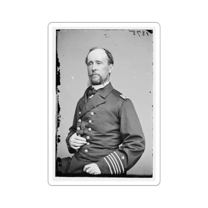Portrait of Commander C. R. Perry Rodgers, Officer of the Federal Navy (U.S. Civil War) STICKER Vinyl Kiss-Cut Decal 3 Inch White - The Sticker Space