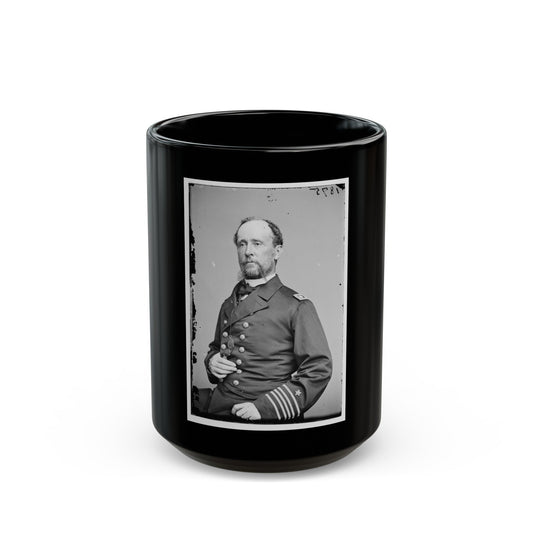 Portrait Of Commander C. R. Perry Rodgers, Officer Of The Federal Navy (U.S. Civil War) Black Coffee Mug-15oz-The Sticker Space