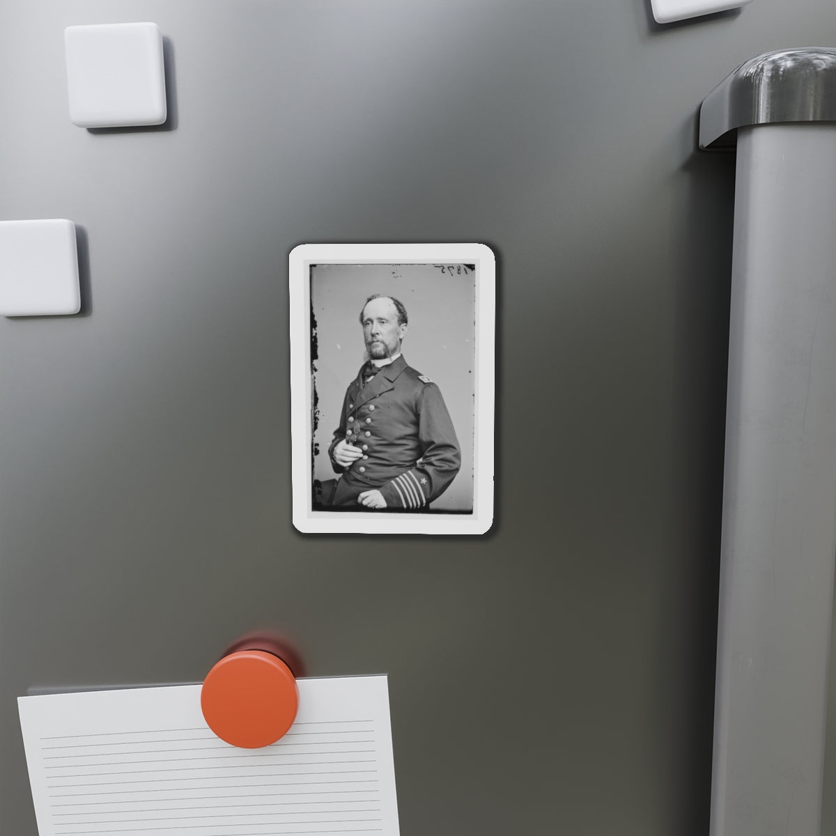 Portrait Of Commander C. R. Perry Rodgers, Officer Of The Federal Navy (U.S. Civil War) Refrigerator Magnet-The Sticker Space