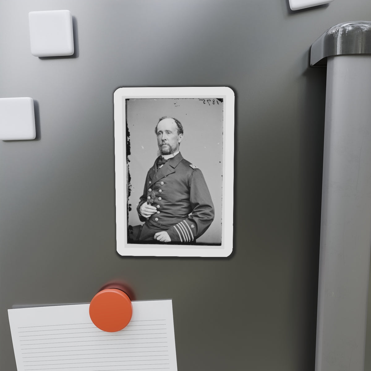 Portrait Of Commander C. R. Perry Rodgers, Officer Of The Federal Navy (U.S. Civil War) Refrigerator Magnet-The Sticker Space