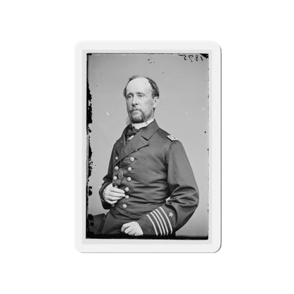 Portrait Of Commander C. R. Perry Rodgers, Officer Of The Federal Navy (U.S. Civil War) Refrigerator Magnet-4" x 4"-The Sticker Space