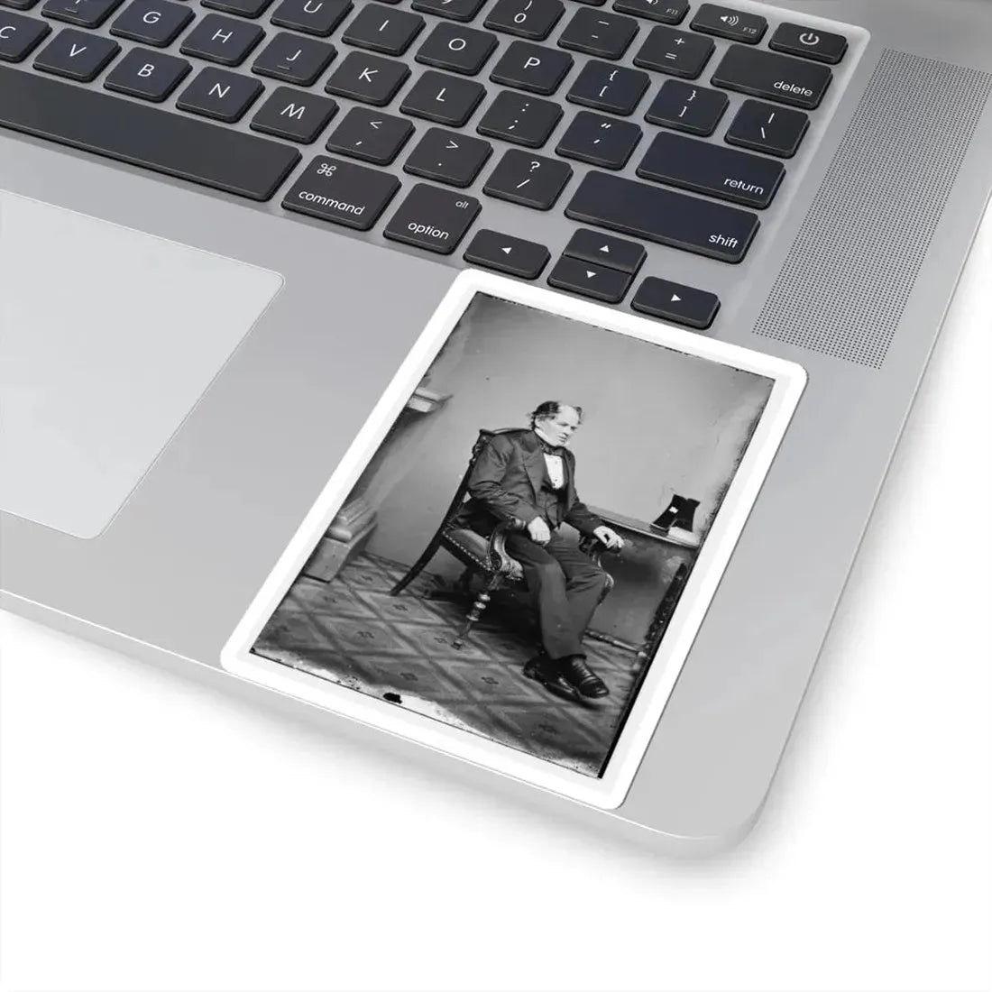 Portrait of Commander Matthew F. Maury, Officer of the Confederate Navy (U.S. Civil War) STICKER Vinyl Kiss-Cut Decal - The Sticker Space