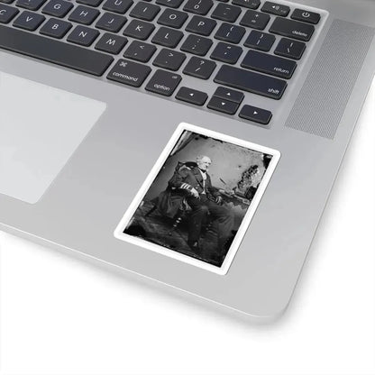 Portrait of Commodore Franklin Buchanan, C.S.N., Officer of the Confederate Navy (U.S. Civil War) STICKER Vinyl Kiss-Cut Decal - The Sticker Space