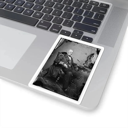Portrait of Commodore Franklin Buchanan, C.S.N., Officer of the Confederate Navy (U.S. Civil War) STICKER Vinyl Kiss-Cut Decal - The Sticker Space