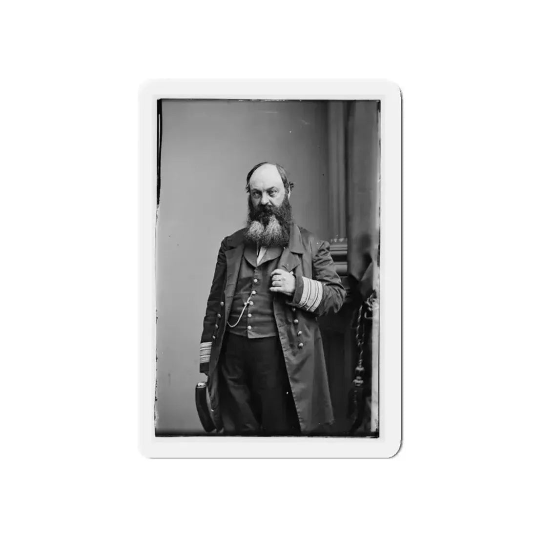 Portrait Of Commodore William D. Porter, Officer Of The Federal Navy (U.S. Civil War) Refrigerator Magnet 5 Inch - The Sticker Space