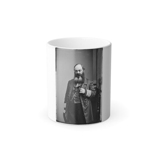 Portrait of Commodore William D. Porter, Officer of the Federal Navy (U.S. Civil War) Color Morphing Mug 11oz-11oz-The Sticker Space