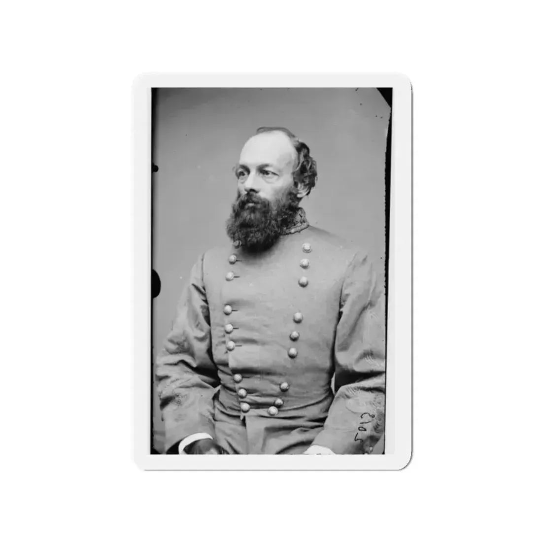 Portrait Of Gen. Edmund Kirby Smith, Officer Of The Confederate Army (U.S. Civil War) Refrigerator Magnet 2 Inch - The Sticker Space