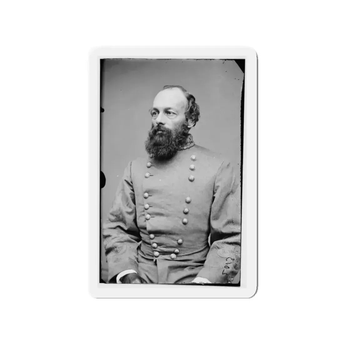 Portrait Of Gen. Edmund Kirby Smith, Officer Of The Confederate Army (U.S. Civil War) Refrigerator Magnet 3 Inch - The Sticker Space
