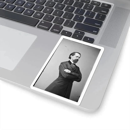 Portrait of Gen. John B. Gordon, Officer of the Confederate Army (U.S. Civil War) STICKER Vinyl Kiss-Cut Decal - The Sticker Space