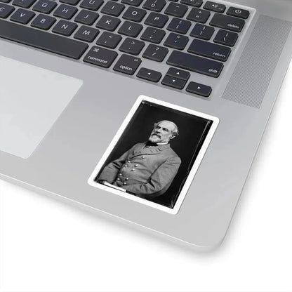 Portrait of Gen. Robert E. Lee, Officer of the Confederate Army (U.S. Civil War) STICKER Vinyl Kiss-Cut Decal - The Sticker Space