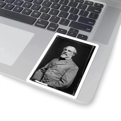 Portrait of Gen. Robert E. Lee, Officer of the Confederate Army (U.S. Civil War) STICKER Vinyl Kiss-Cut Decal - The Sticker Space