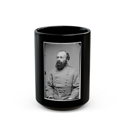 Portrait Of Gen. Edmund Kirby Smith, Officer Of The Confederate Army (U.S. Civil War) Black Coffee Mug-15oz-The Sticker Space