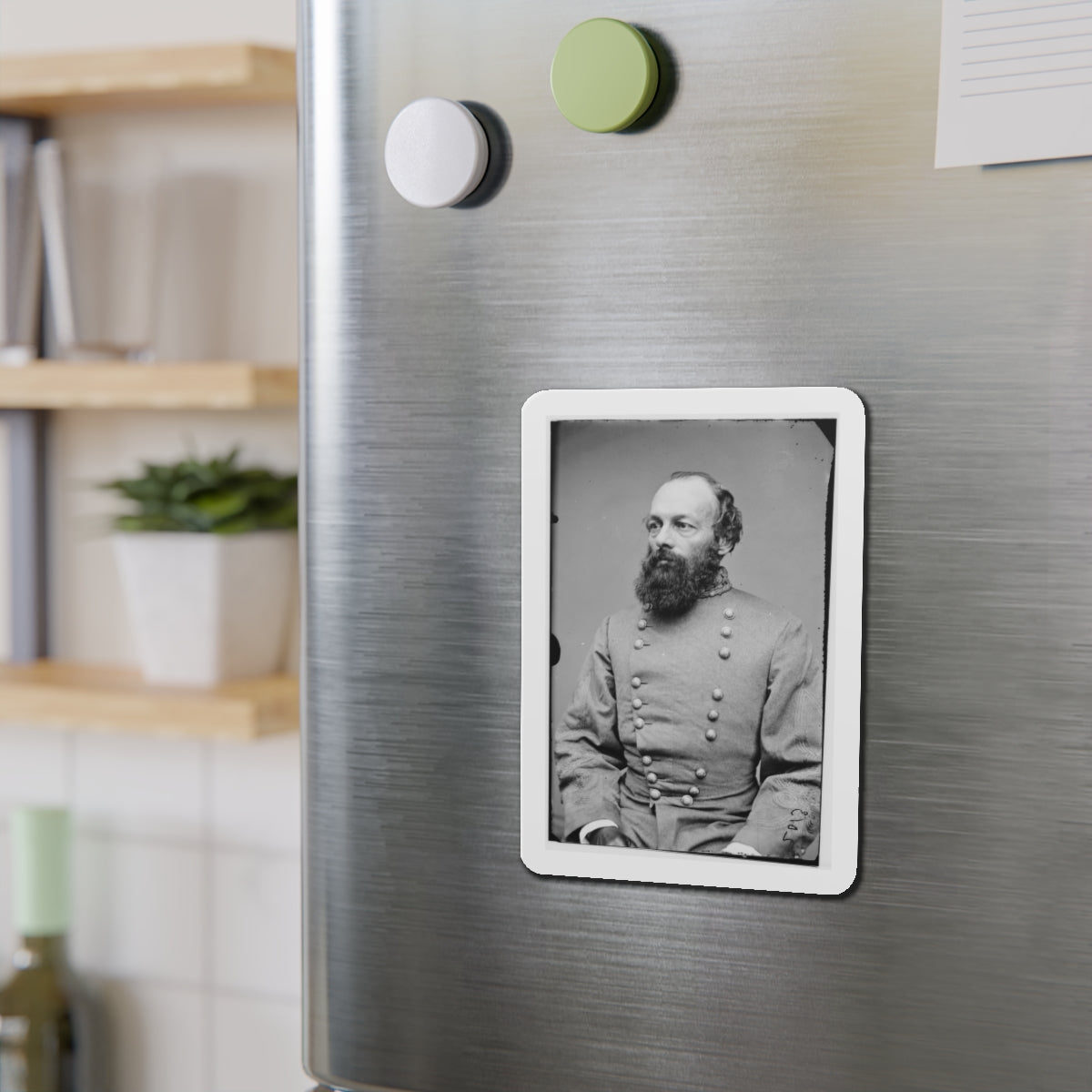 Portrait Of Gen. Edmund Kirby Smith, Officer Of The Confederate Army (U.S. Civil War) Refrigerator Magnet-The Sticker Space