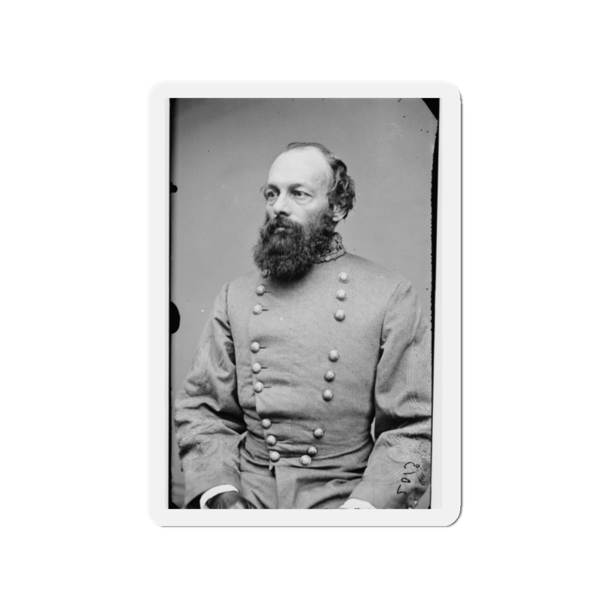 Portrait Of Gen. Edmund Kirby Smith, Officer Of The Confederate Army (U.S. Civil War) Refrigerator Magnet-2" x 2"-The Sticker Space