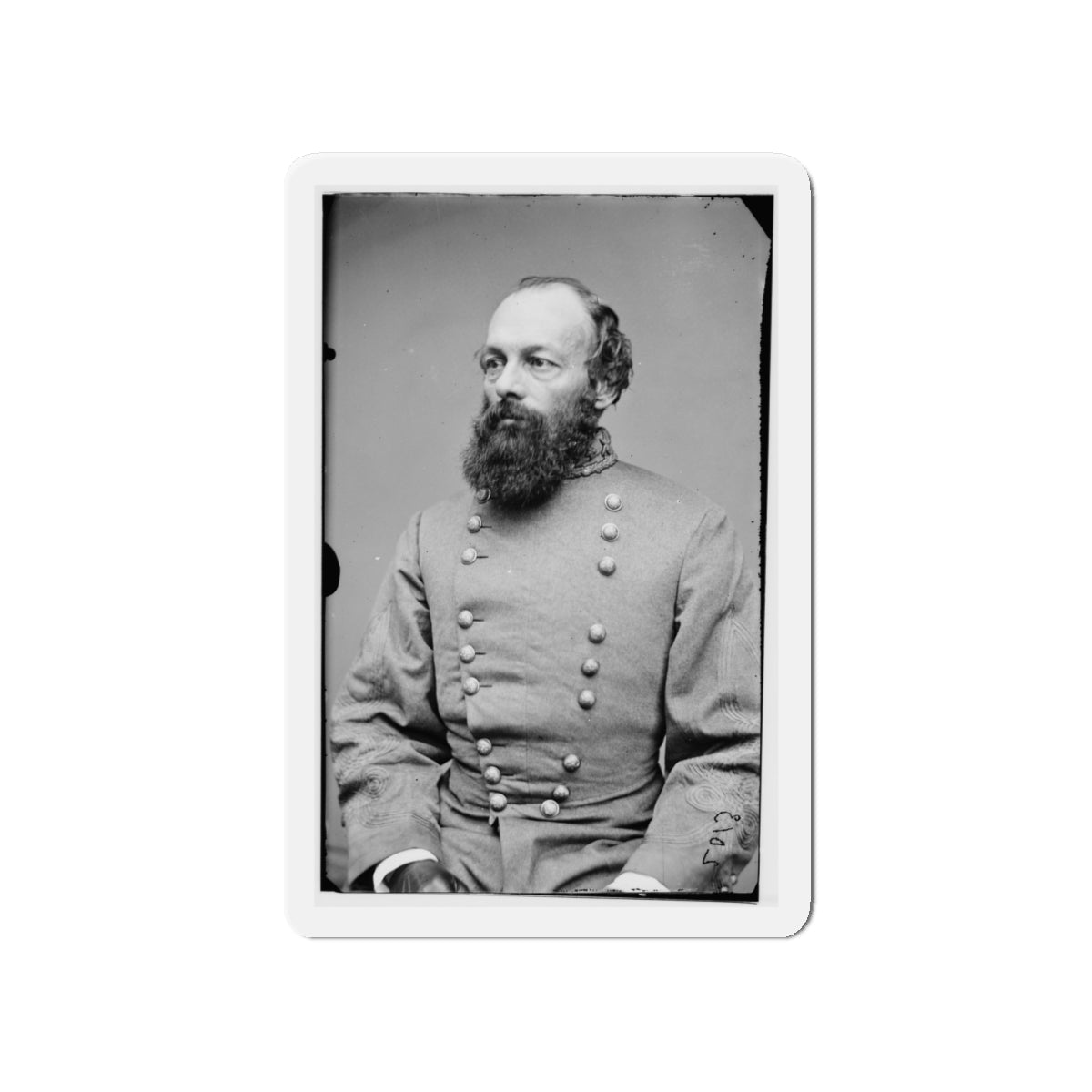 Portrait Of Gen. Edmund Kirby Smith, Officer Of The Confederate Army (U.S. Civil War) Refrigerator Magnet-4" x 4"-The Sticker Space