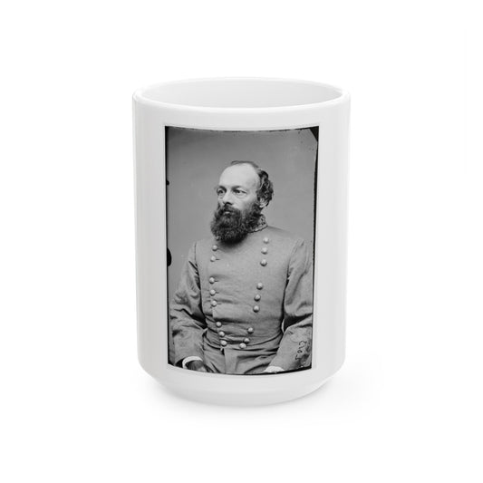 Portrait Of Gen. Edmund Kirby Smith, Officer Of The Confederate Army (U.S. Civil War) White Coffee Mug-15oz-The Sticker Space