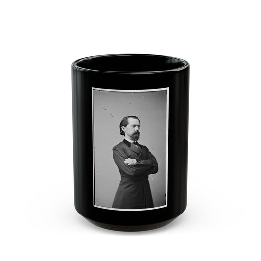 Portrait Of Gen. John B. Gordon, Officer Of The Confederate Army (U.S. Civil War) Black Coffee Mug-15oz-The Sticker Space