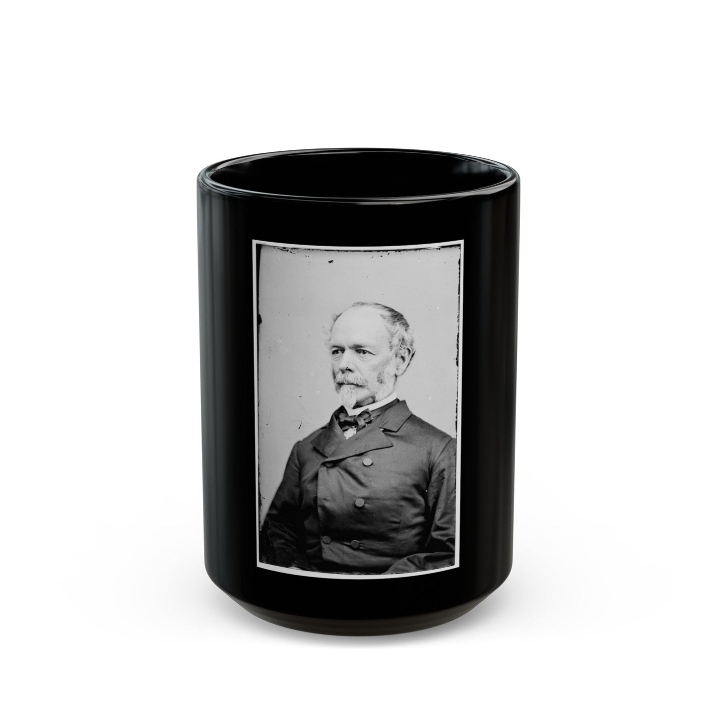 Portrait Of Gen. Joseph E. Johnston, Officer Of The Confederate Army (U.S. Civil War) Black Coffee Mug